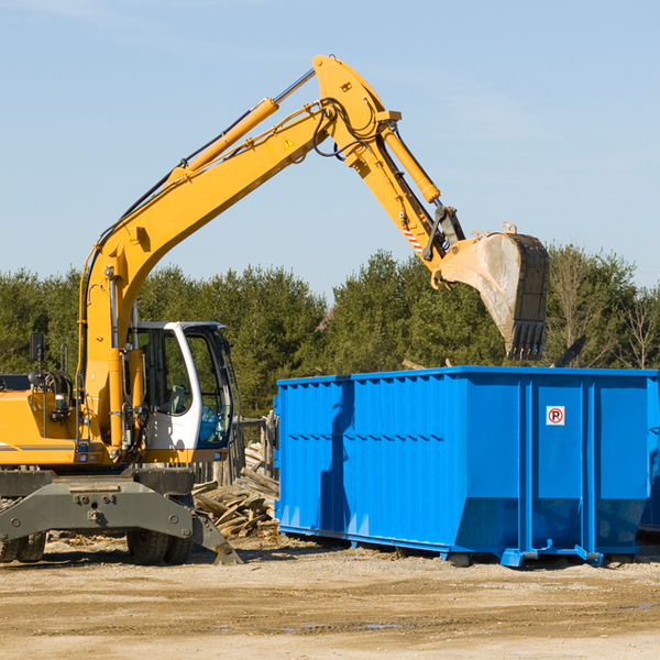 what size residential dumpster rentals are available in Sun Valley